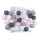 Светодиодная декоративная гирлянда с шариками 30xLED/0,03W/230V серые и розовые