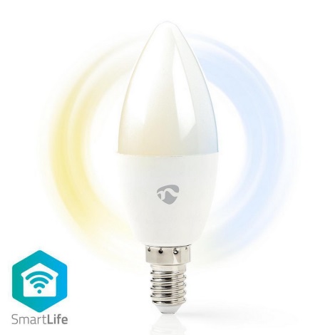 Светодиодная диммируемая лампа SmartLife  E14/4,5W/230V Wi-Fi 2700-6500K