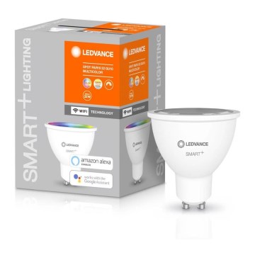 Светодиодная диммируемая лампочка RGBW SMART+ GU10/5W/230V 2700K-6500K - Ledvance