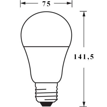 Светодиодная диммируемая лампочка SMART+ E27/14W/230V 2,700K-6,500K - Ledvance
