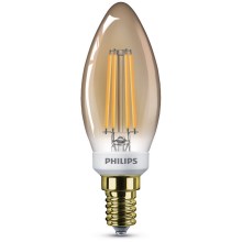 Светодиодная диммируемая лампочка VINTAGE Philips B35 E14/5W/230V 2200K