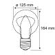 Светодиодная лампа INNER G125 E27/3,5W/230V 1800K - Paulmann 28882