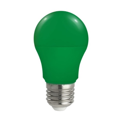 Светодиодная лампочка E27/5W/230V зеленая
