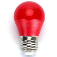 Светодиодная лампочка G45 E27/4W/230V красная - Aigostar