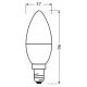 Светодиодная лампочка из переработанного пластика B40 E14/4,9W/230V 2700K - Ledvance