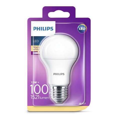 Светодиодная лампочка Philips E27/13W/230V 2700K