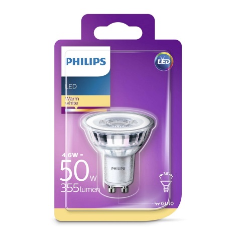 Светодиодная лампочка Philips GU10/4,6W/230V 2700K