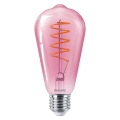 Светодиодная лампочка с регулированием яркости DECO Philips ST64 E27/4,5W/230V 1800K