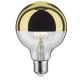 Светодиодная лампочка с регулированием яркости и зеркальной сферической колбой GLOBE G95 E27/6,5W/230V 2700K золотой - Paulmann 28675