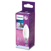 Светодиодная лампочка с регулированием яркости Philips B35 E14/4,5W/230V 4000K