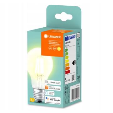 Светодиодная лампочка с регулированием яркости SMART+ A60 E27/6W/230V 2700K - Ledvance