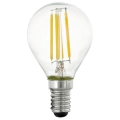 Светодиодная лампочка с регулированием яркости VINTAGE P45 E14/4W/230V 2700K - Eglo 11754