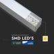 Светодиодная люстра на тросе SAMSUNG CHIP 1xLED/40W/230V 4000K серебряная