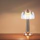 Светодиодная аккумуляторная сенсорная настольная лампа с регулированием яркости LED/1W/5V 3000-6000K 1800 mAh розовое золото