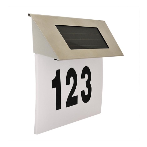 Светодиодная подсветка номера дома на солнечной батарее 1,2V IP44