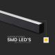 Светодиодная подвесная люстра LED/40W/230V 3000/4000/6400K черный