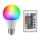Светодиодная RGB-лампочка с регулированием яркости E27/8,5W/230V 3000К