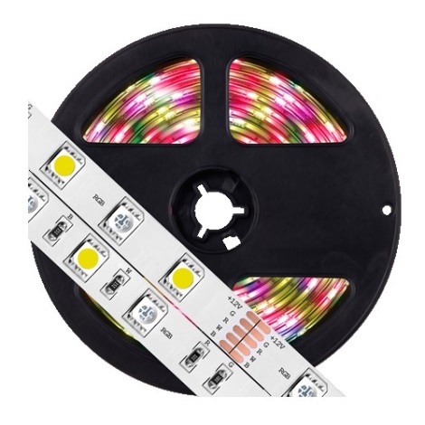 Светодиодная RGB-лента с регулированием яркости 5 м LED/14,4W/12V IP65