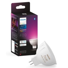 Светодиодная RGBW-лампочка с регулированием яркости Philips Hue White And Color Ambiance GU5,3/MR16/6,3W/12V 2000-6500K