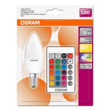 Светодиодная RGBW-лампочка с регулированием яркости STAR E14/4,5W/230V 2700K + дистанционное управление – Osram