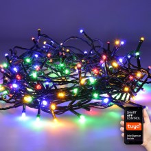 Светодиодная рождественская гирлянда 400xLED/8 режимов 25 м Wi-Fi Tuya IP44 разноцветная/теплый белый