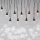 Светодиодная рождественская уличная гирлянда 10xLED/9,5 м IP44 холодный белый