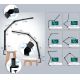 Светодиодная сенсорная гибкая настольная лампа с регулированием яркости LED/12W/230V 3000/4000/5000/6500K CRI 92 черный