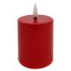 Светодиодная свеча LED/2xAA теплый белый 9 см красный