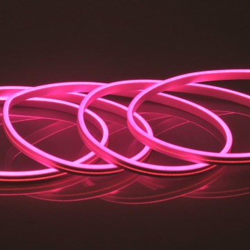 Светодиодная уличная лента NEON 5м LED/40W/24V розовая IP65