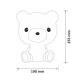Светодиодный детский ночник с регулированием яркости 2,5W/230V медвежонок белый