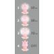 Светодиодный детский ночник с регулированием яркости LED/2,5W/230V розовый гиппопотам