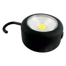 Светодиодный фонарь с крючком и магнитом LED/3W/3xAAA