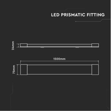 Светодиодный люминесцентный светильник SAMSUNG CHIP LED/50W/230V 4000K 150 см