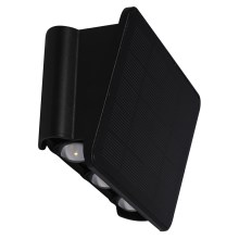 Светодиодный настенный светильник на солнечной батарее ALF LED/4W/3,2V 3000K IP54 черный