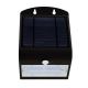 Светодиодный настенный светильник на солнечной батарее LED/3W/3,7V 3000/4000K IP65 черный