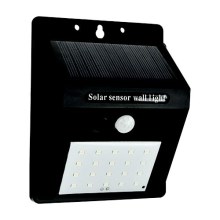 Светодиодный настенный светильник на солнечной батарее с датчиком LED/0,55W/3,7V 6500K IP65