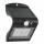 Светодиодный настенный светильник на солнечной батарее с датчиком LED/1,5W IP65