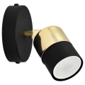 Светодиодный настенный точечный светильник TUBSSON 1xGU10/6,5W/230V черный/золотистый