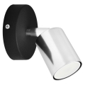Светодиодный настенный точечный светильник TUNE 1xGU10/6,5W/230V матовый хром/черный