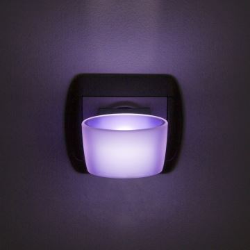 Светодиодный навигационный светильник в розетку LED/1W/230V фиолетовый
