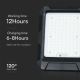 Светодиодный прожектор на солнечной батарее LED/10W/3,7V IP65 4000K черный + дистанционное управление