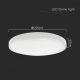 Светодиодный потолочный светильник для ванной комнаты LED/18W/230V 3000K IP44 белый