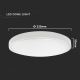 Светодиодный потолочный светильник для ванной комнаты LED/18W/230V 6500K IP44 белый