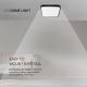 Светодиодный потолочный светильник для ванной комнаты LED/24W/230V 3000K IP44 черный
