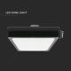 Светодиодный потолочный светильник для ванной комнаты LED/30W/230V 3000K IP44 черный