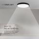 Светодиодный потолочный светильник для ванной комнаты LED/36W/230V 3000K IP44 черный