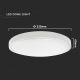 Светодиодный потолочный светильник для ванной комнаты с датчиком LED/18W/230V 4000K IP44 белый