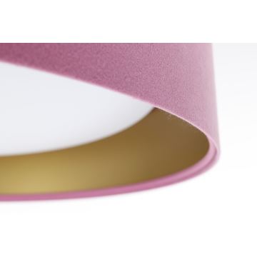 Светодиодный потолочный светильник GALAXY LED/24W/230V розовый/золотой
