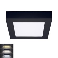 Светодиодный потолочный светильник LED/12W/230V 3000/4000/6000K черный угловой