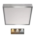 Светодиодный потолочный светильник NEXXO LED/28,5W/230V 3000/3500/4000K 30x30 см хром